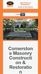 Mobile Screenshot of cornerstonemasonrycleveland.com